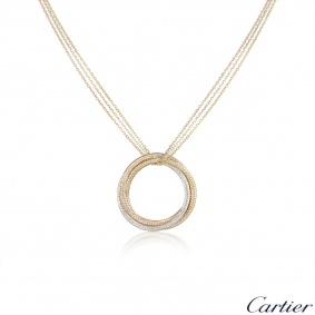 Cartier Tri-Colour Diamond Trinity De Cartier Large Necklace N7059300